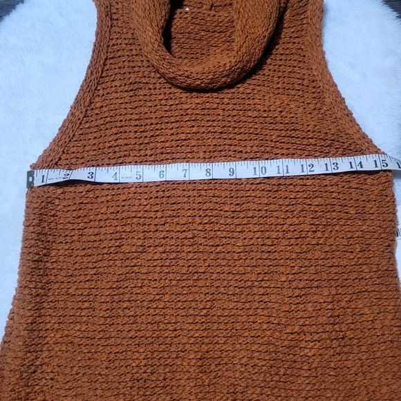 NWT Anthropologie $100 Pilcro Sweater Tank in Burnt Orange Sz S - Picture 7 of 10